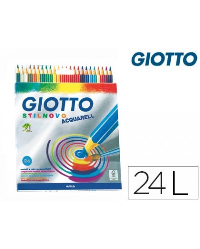 Lapices de colores giotto stilnovo acuarelables caja de 24 colores