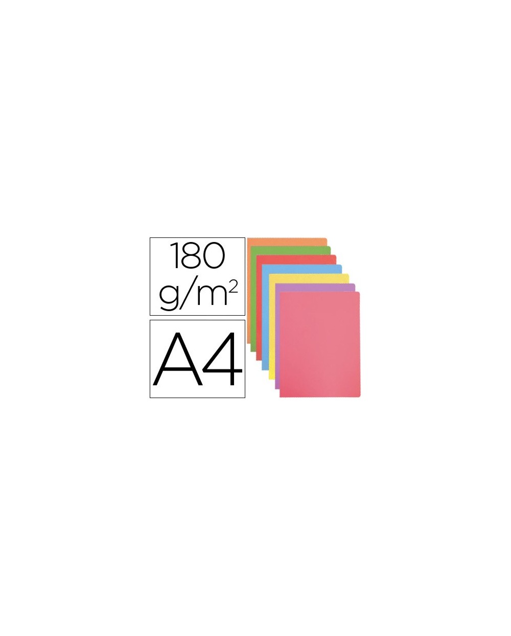 Subcarpeta cartulina gio din a4 colores pasteles surtidos 180 g m2 paquete de 50 unidades