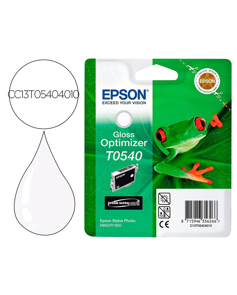 Ink jet epson stylus photo r 800 1800 optimizador de brillo 400 paginas