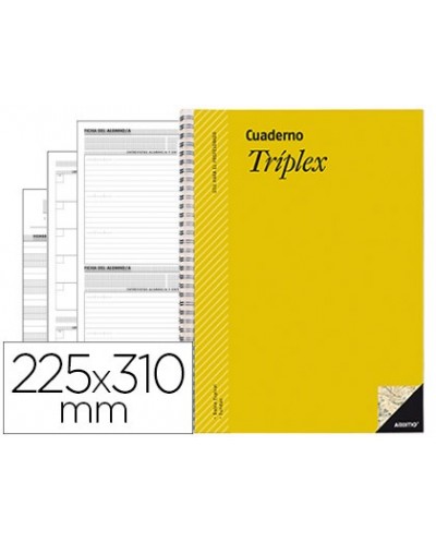 Bloc triplex additio plan de curso evaluacion agenda plan semanal y tutorias fundas transparentes 225x31cm