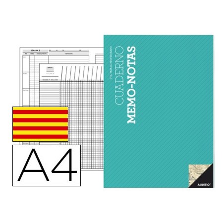 Bloc notas memo additio a4 evaluacion continua planificacion semanal actividades en catalan