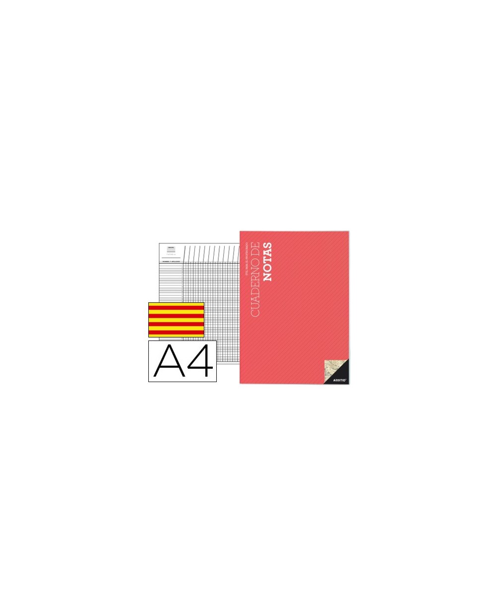 Bloc notas additio a4 plan de curso y evaluacion continua en catalan