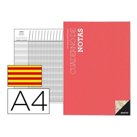 Bloc notas additio a4 plan de curso y evaluacion continua en catalan