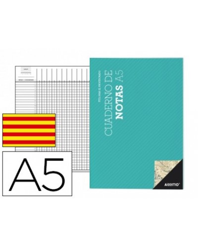 Bloc notas additio a5 plan de curso y evaluacion continua en catalan