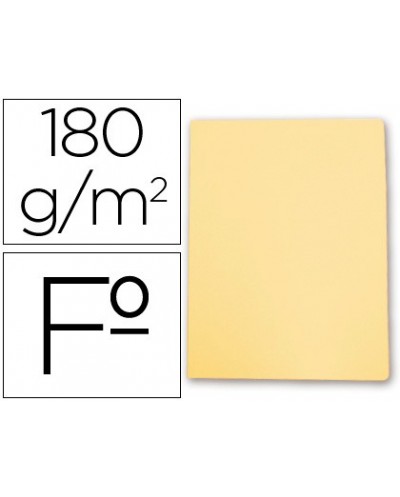 Subcarpeta cartulina gio folio amarillo pastel 180 g m2