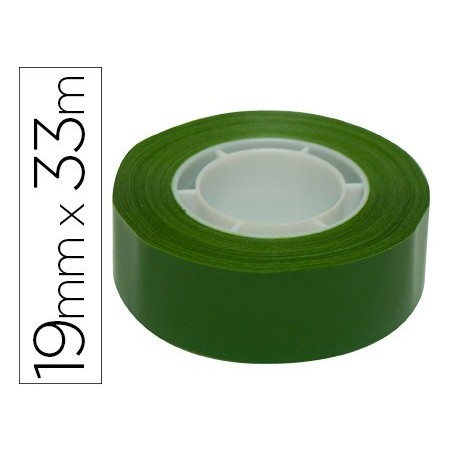 Cinta adhesiva apli 33 mt x 19 mm color verde