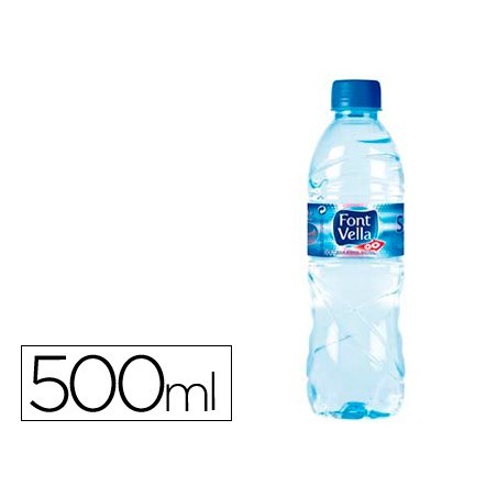 Agua mineral natural font vella sant hilari 500 ml