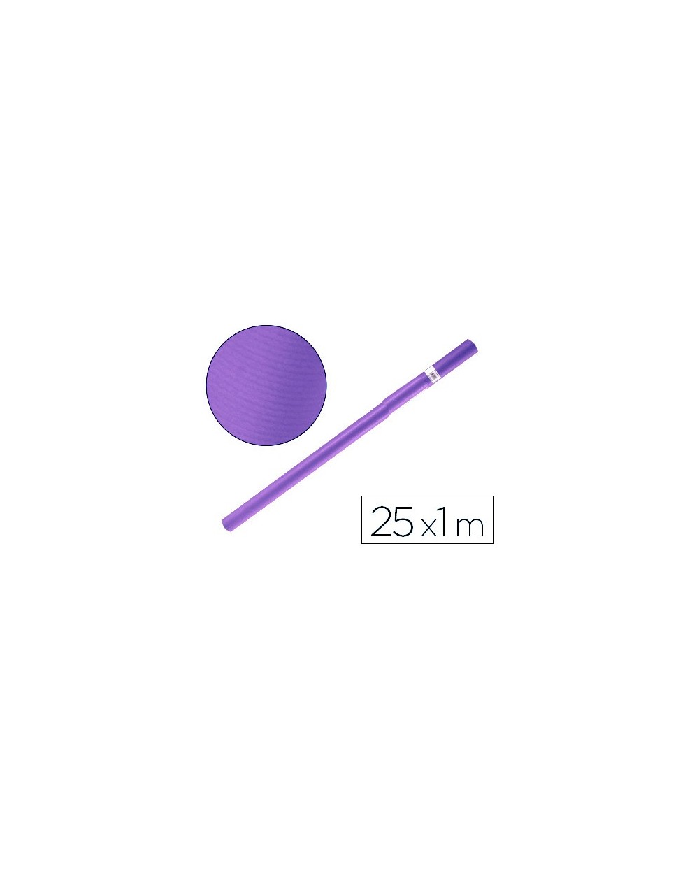 Papel kraft liderpapel violeta rollo 25x1 mt