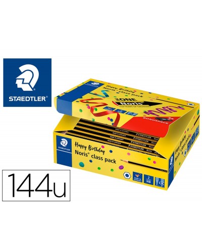 Lapices de grafito staedtler noris n 2 hb class pack de 144 unidades