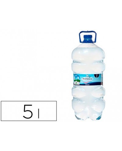 Agua mineral natural fuente primavera botella de 5 l