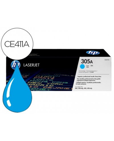 Toner hp 305a laserjet m351 m451 m375 m475 cian 2600 pag