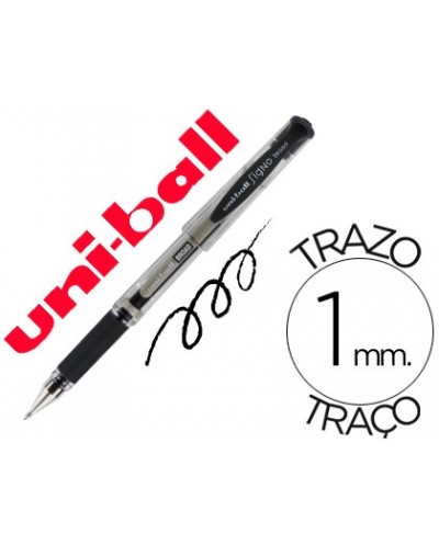 Boligrafo uni ball um 153 signo broad negro 1 mm tinta gel