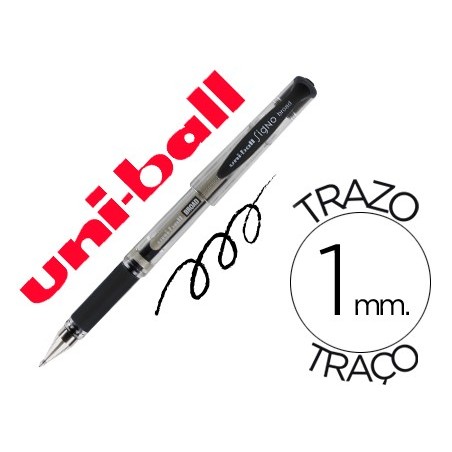 Boligrafo uni ball um 153 signo broad negro 1 mm tinta gel