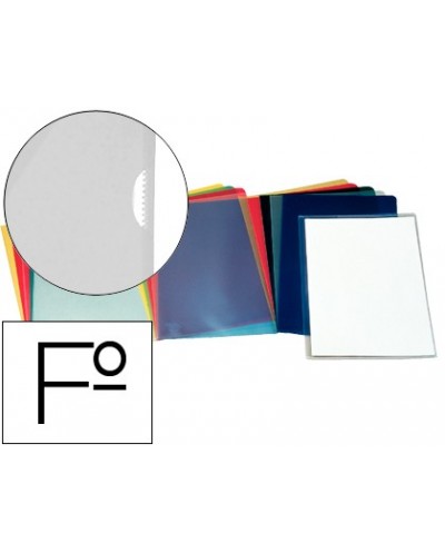 Carpeta esselte dossier unero plastico folio transparente 110 micras