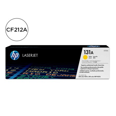 Toner hp 131a laserjet m251 m276 amarillo 1800 pag