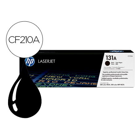 Toner hp 131a laserjet m251 m276 negro 1600 pag