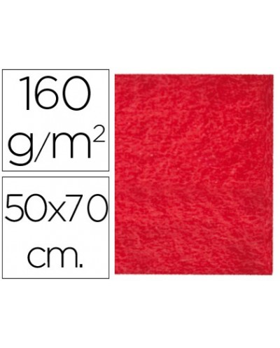 Fieltro liderpapel 50x70cm rojo 160g m2