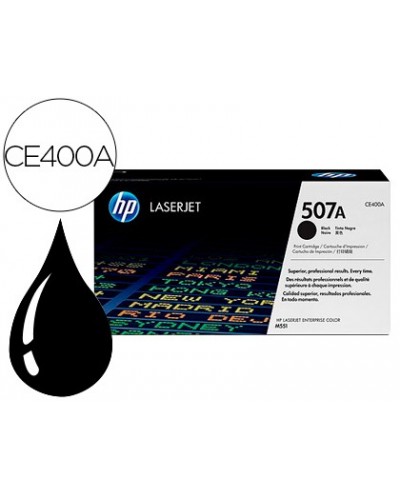 Toner hp 507a laserjet m551 m570 pro 500 negro 5500 pag