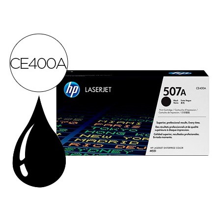 Toner hp 507a laserjet m551 m570 pro 500 negro 5500 pag