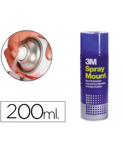 Pegamento scotch spray mount 200 ml adhesivo reposicionable por tiempo limitado 200 ml