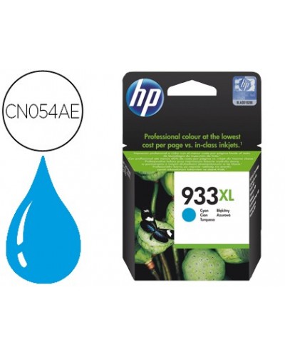 Ink jet hp 933xl cian cn054ae officejet 6100 6600 6700 premium capacidad 825 pag