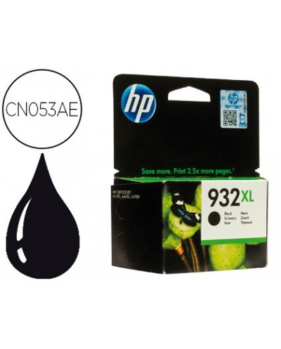 Ink jet hp 932xl negro cn053ae officejet 6100 6600 capacidad 1000 pag