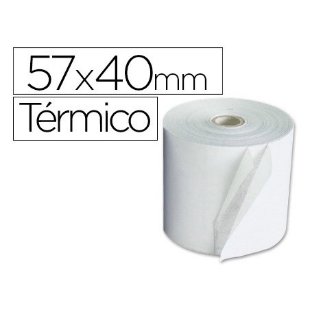 Rollo termico 57x40x11mm 58 grs bisfenol a