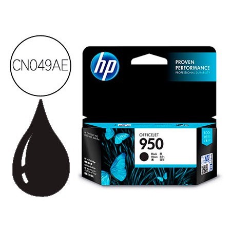 Ink jet hp 950 negro cn049ae capacidad 1000 pag