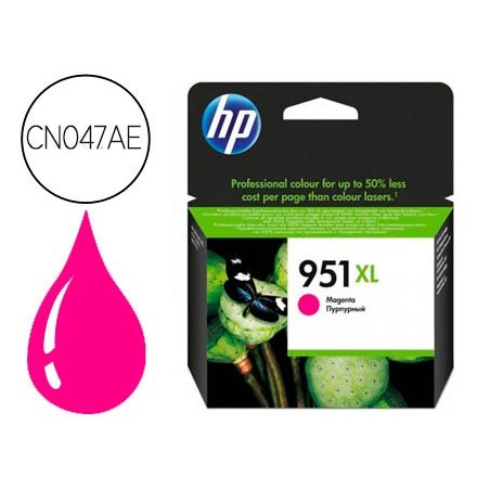 Ink jet hp 951xl magenta cn047ae capacidad 1500 pag