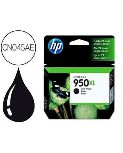 Ink jet hp 950xl negro cn045ae capacidad 2300 pag