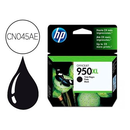 Ink jet hp 950xl negro cn045ae capacidad 2300 pag