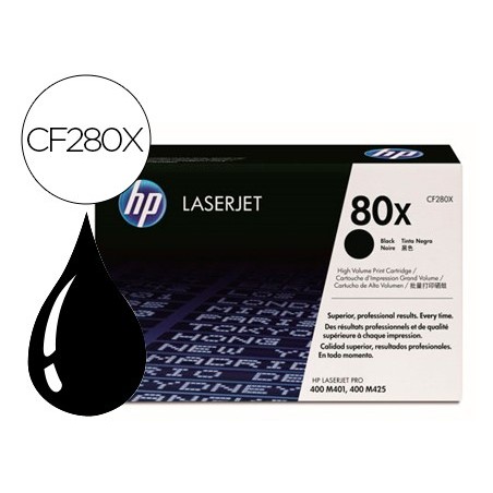 Toner hp laserjet cf280x negro 6900 pag