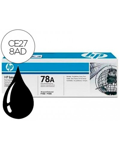 Toner hp laserjet ce278a negro 1600 pag pack 2