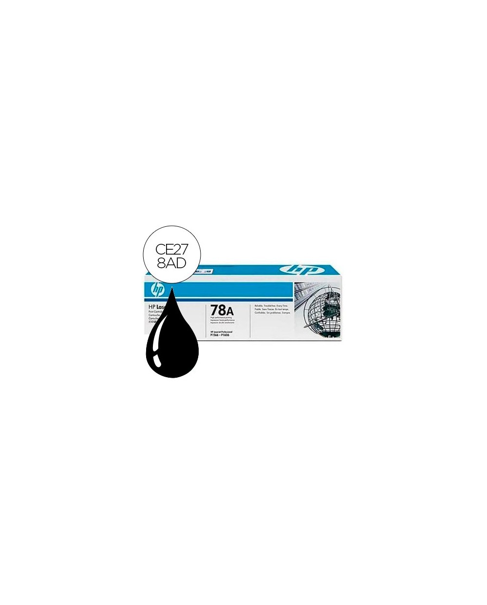 Toner hp laserjet ce278a negro 1600 pag pack 2