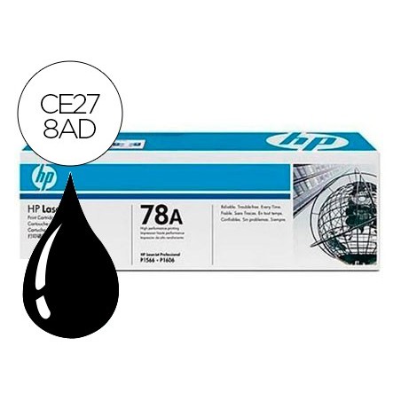 Toner hp laserjet ce278a negro 1600 pag pack 2