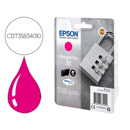 Ink jet epson singlepack magenta 35 durabrite ultra ink