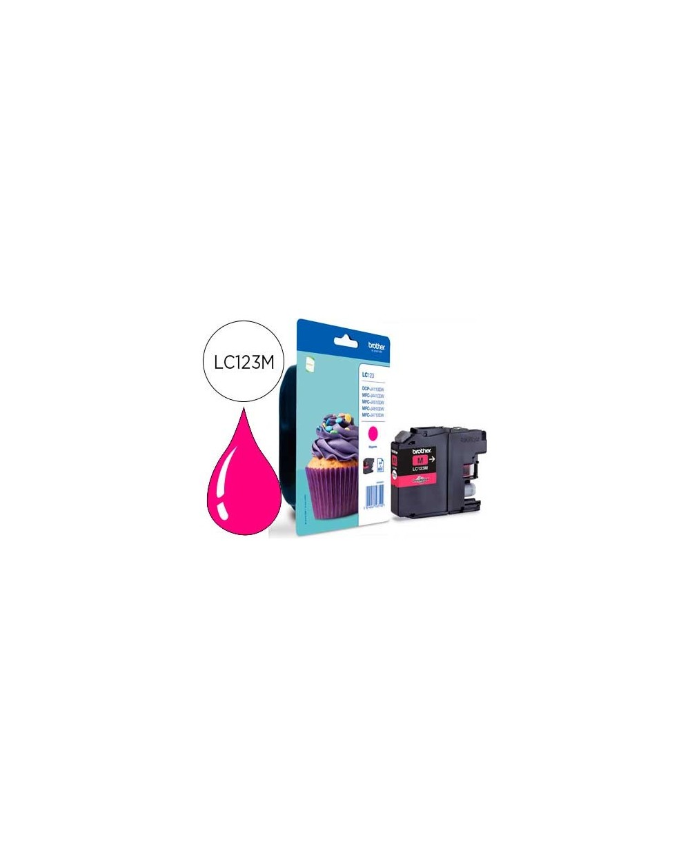 Ink jet brother dcp j132w 152w 552dw 752dw mfc j740dw 650dw 870dw mfc j4410dw 4510dw magenta 600 pag