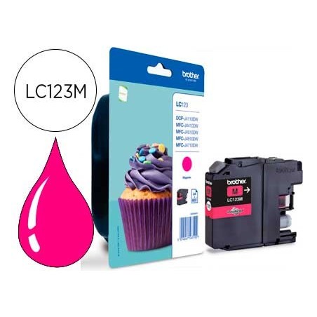 Ink jet brother dcp j132w 152w 552dw 752dw mfc j740dw 650dw 870dw mfc j4410dw 4510dw magenta 600 pag