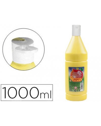 Tempera liquida jovi escolar 1000 ml amarillo claro