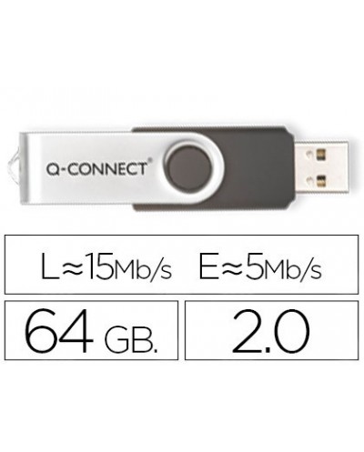 Memoria usb q connect flash 64 gb 20