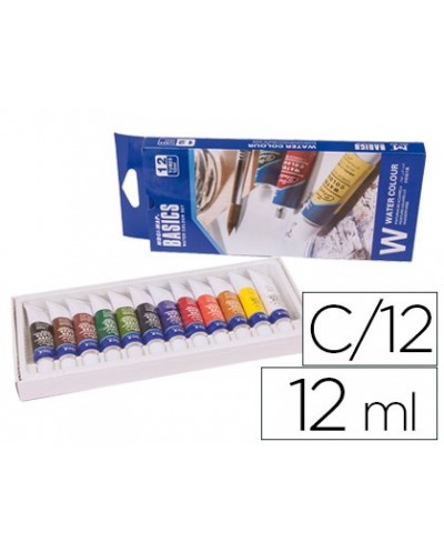 Acuarela artist caja carton de 12 colores surtidos de 12 ml