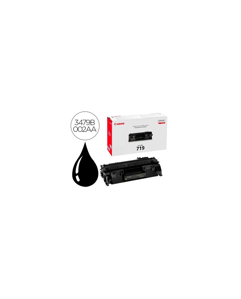 Toner canon crg 719 21k negro laser 2100 pag