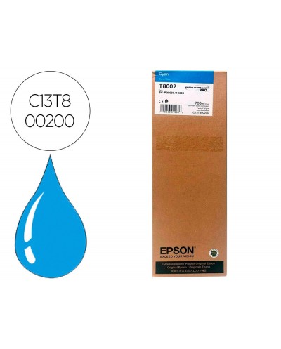 Ink jet epson singlepack cian t800200 ultrachrome pro 700ml