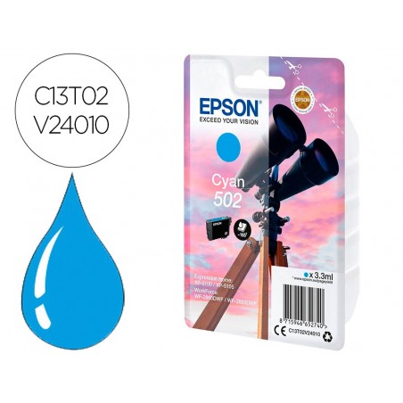 Ink jet epson singlepack cian 502 ink