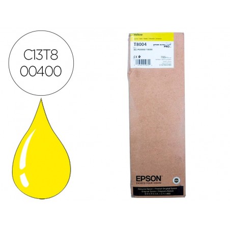 Ink jet epson singlepack amarillo t800400 ultrachrome pro 700ml