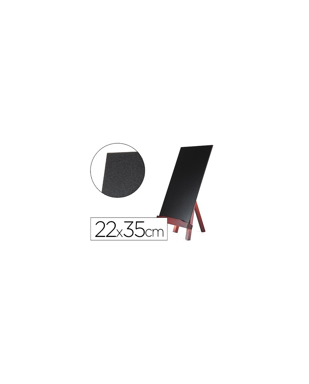 Pizarra negra liderpapel caballete de madera con superficie para rotuladores tipo tiza 22x35cm