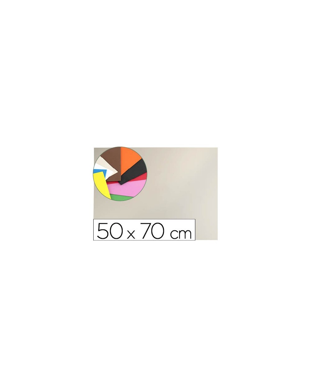 Goma eva liderpapel 50x70cm 60g m2 espesor 15mm carne