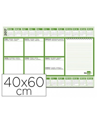 Planning sobremesa semanal liderpapel 40x60 cm 80 gr 60 hojas 2021 2022