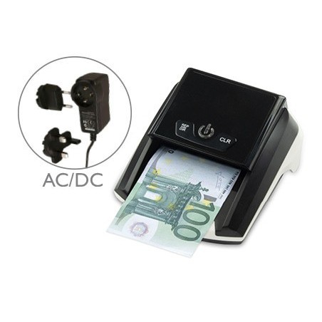 Detector y contador q connect de billete falsos con cargador electrico puerto usb actualizacion de divisas