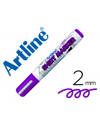 Rotulador artline camiseta ekt 2 violeta punta redonda 2 mm para uso en camisetas